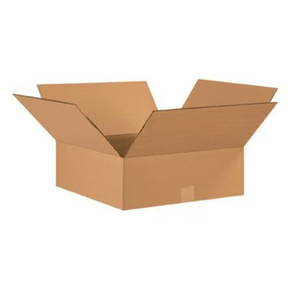 17 x 17 x 6'' Flat Corrugated Boxes, 20PK, Bsc Preferred, Mfr#: S-18389